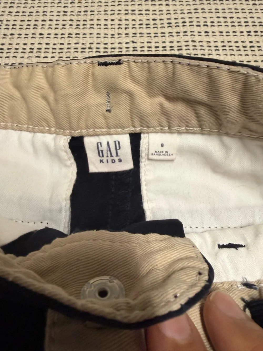 🔥🔥5/$25! 2 Piece Boys Navy Cargo Shorts and Hooded Flannel - Picture 4 of 5